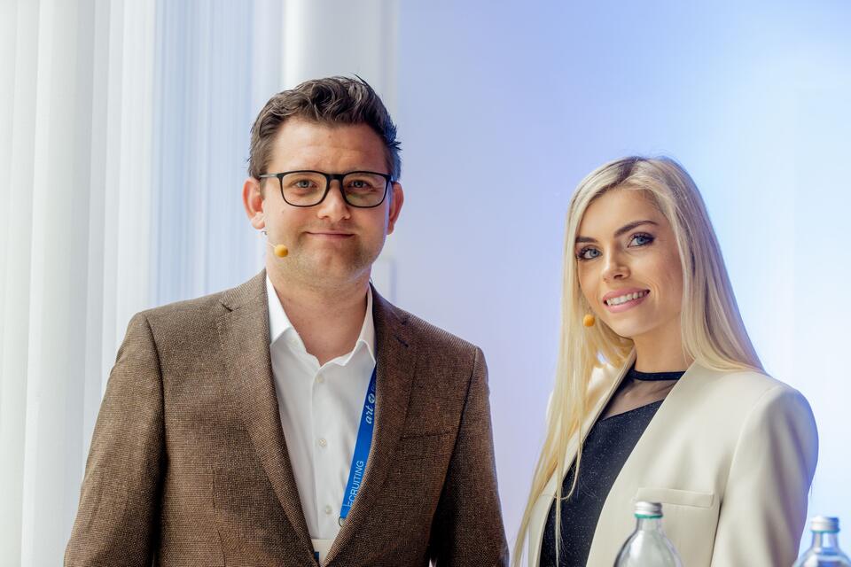Sebastian Riedlmair, Georgine berger, Art of Recruiting, Kongresshaus, Salzburg, 20230510, (c) wildbild