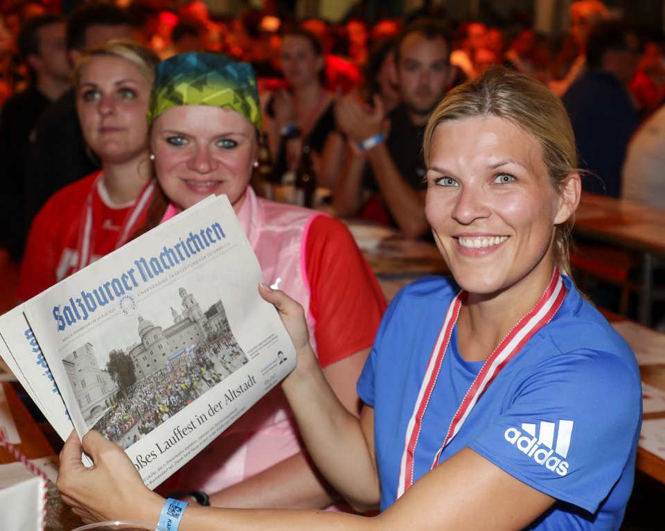 Salzburger BusinessLauf 2018 Siegerehrung  Foto: Kolarik Andreas 13.09.2018